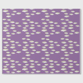 紫の魚 ラッピングペーパー (フラット)