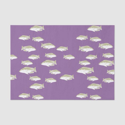 紫の魚 薄葉紙 (正面)