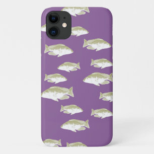 紫の魚 iPhone 11 ケース