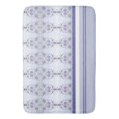 紫の鳩と灰色の白 バスマット (正面縦)