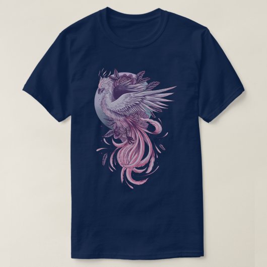 紫の鳳凰 Tシャツ (デザイン正面)
