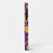 紫の黄色いダンスク Case-Mate iPhoneケース (裏面/左)