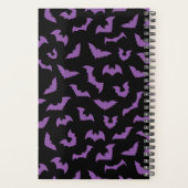 紫の黒いこうもりの魔女 プランナー手帳 (裏面)