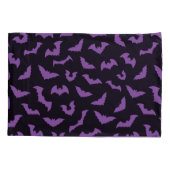 紫の黒いこうもりの魔女 枕カバー (裏面)