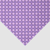 紫の黒いチェッカーボードパターン 薄葉紙 (詳細)