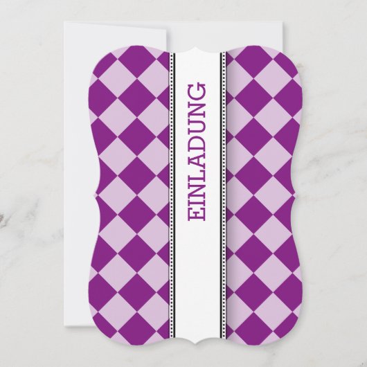 紫の黒と白 (正面)