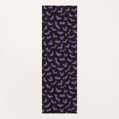 紫の黒のこうもり ヨガマット (正面)