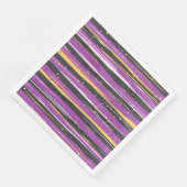 紫の黒オレンジのハロウィンのストライプ (コーナー)