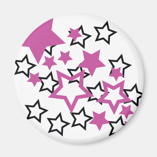 紫の黒星 マグネット (正面)