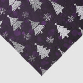 紫の《写真》ぼけ味と銀箔クリスマスツリー 薄葉紙 (詳細)