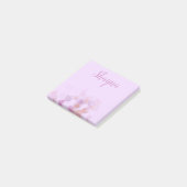 紫の《写真》ぼけ味パーソナライズされた名Post-it®注 ポストイット (アングル)
