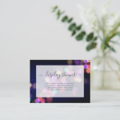 紫の《写真》ぼけ味ブライダルシャワーエンクロージャカード エンクロージャーカード (スタンド正面)