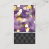 紫の《写真》ぼけ味ライト |パッドの背景 名刺 (裏面)