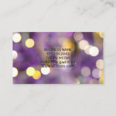 紫の《写真》ぼけ味ライト 名刺 (裏面)