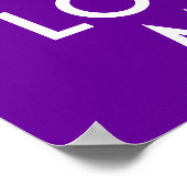 紫の「冷静さを保ち私を愛して」 ポスター (角)