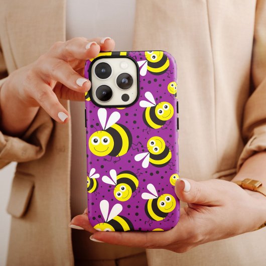 紫の（昆虫）マルハナバチiPhone | iPhone 1,4,000ケース Case-Mate iPhoneケース