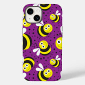 紫の（昆虫）マルハナバチiPhone | iPhone 1,4,000ケース Case-Mate iPhoneケース (裏面)