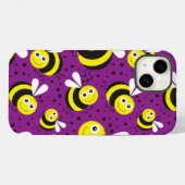 紫の（昆虫）マルハナバチiPhone | iPhone 1,4,000ケース Case-Mate iPhoneケース (裏面 (横))