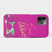 紫のiPhoneケースを縫う Case-Mate iPhoneケース (裏面(横))