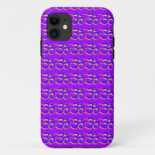 紫のOm型ケース Case-Mate iPhoneケース (裏面)