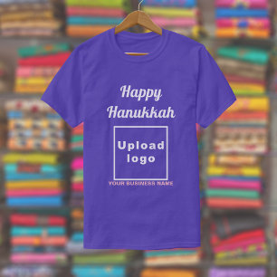 紫のTシャツにビジネスHanukkah挨拶 Tシャツ