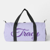 紫のTracyガールズネーム ダッフルバッグ (正面)