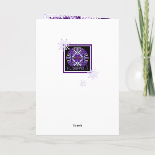 紫のw3挨拶 カード (裏面)