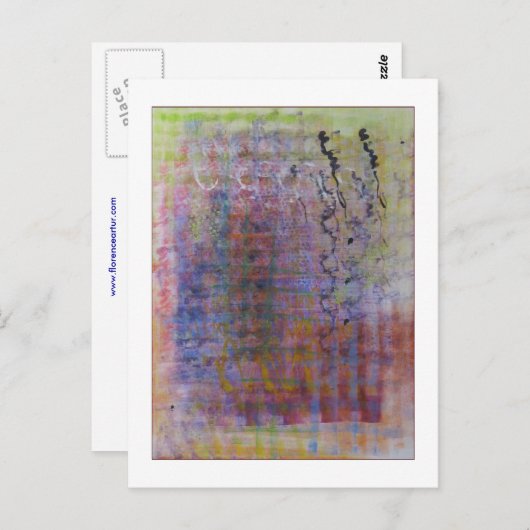 紫はがき ポストカード (正面/裏面)