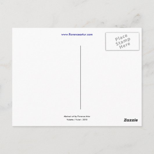 紫はがき ポストカード (裏面)