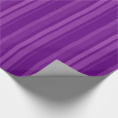 紫はっきりしたのストライプ ラッピングペーパー (角)