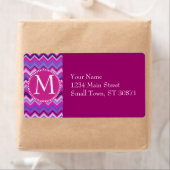 紫はっきりしたピンクトバルシボロンチグザグ ラベル (インサイチュ)