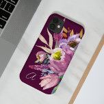 紫はっきりしたモノグラムのワインガーデンフローラ Case-Mate iPhone 14ケース<br><div class="desc">パープルはっきりしたワインガーデンフローラケースメイトiPhone 14ケース</div>