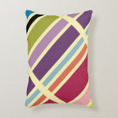 紫はっきりした青とオレンジ アクセントクッション (正面(垂直))