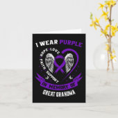 紫は偉大な祖母のてんかんを記憶して カード (黄色い花)