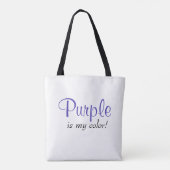 紫は私のカラー引用文 トートバッグ (裏面)