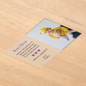 紫は私のゴッドマザー提案バプテスマになる アクリル招待状 (レイダウン)