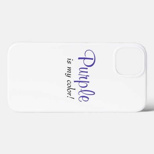 紫は私の色かわいいガーリー引用文 Case-Mate iPhoneケース (裏面 (横))