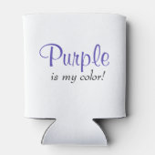 紫は私の色にかわいい 缶クーラー (裏面)
