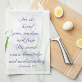 紫ひげひげを持つ聖なる書物、 経典詩の諺 キッチンタオル (四つ折り)