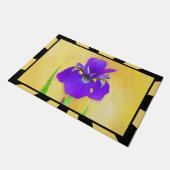 紫ひげ絵画ひげ虹彩の – かわいいオリジナル犬A ドアマット (アングル)