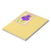 紫ひげ絵画ひげ虹彩の – かわいいオリジナル犬A ノートパッド (回転)