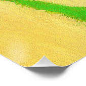 紫ひげ絵画ひげ虹彩の – かわいいオリジナル犬A ポスター (コーナー)