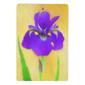 紫ひげ絵画ひげ虹彩の – かわいいオリジナル犬A ミニクリップボード (裏面)