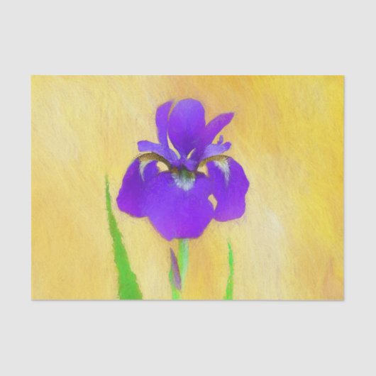 紫ひげ絵画ひげ虹彩の – かわいいオリジナル犬A 薄葉紙 (正面)