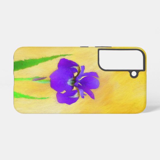 紫ひげ絵画ひげ虹彩の – かわいいオリジナル犬A SAMSUNG GALAXYケース (裏面横)