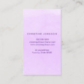 紫ひまわり 名刺 (裏面)