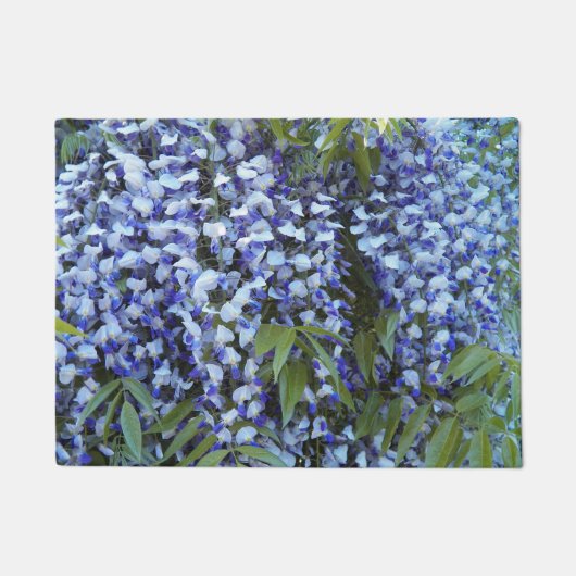 紫ぶら下がったの藤フローラ ドアマット (正面)