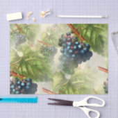 紫ぶら下がったの霧の葡萄 薄葉紙 (クラフト)