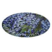 紫ぶら下がった藤パーソナライズされたフローラ カッティングボード (角)