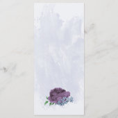 紫ほこりっぽい青い葉花は結婚青 メニュー (裏面)